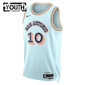 Dres San Antonio Spurs Jeremy Sochan Nike 2024-25 City Edition Plava Swingman - Dječji